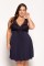 Viviane granat plus size